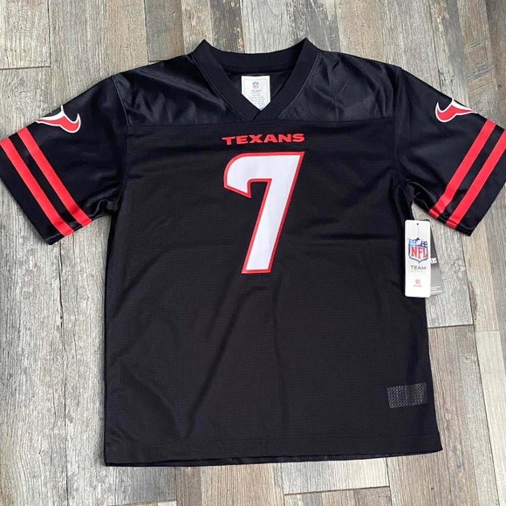 NFL Texans Black and Red Kids Jersey
